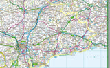 map of Devon, a county in the South of England, UK containing Dartmoor and Exmoor National Parks.  This map covers the towns      Dawlish     Exmouth     Sidmouth     Ilfracombe     Lynmouth     Torquay     Paignton     Brixham     Barnstaple     Bideford     Honiton     Newton Abbot     Okehampton     Tavistock     Totnes     Tiverton