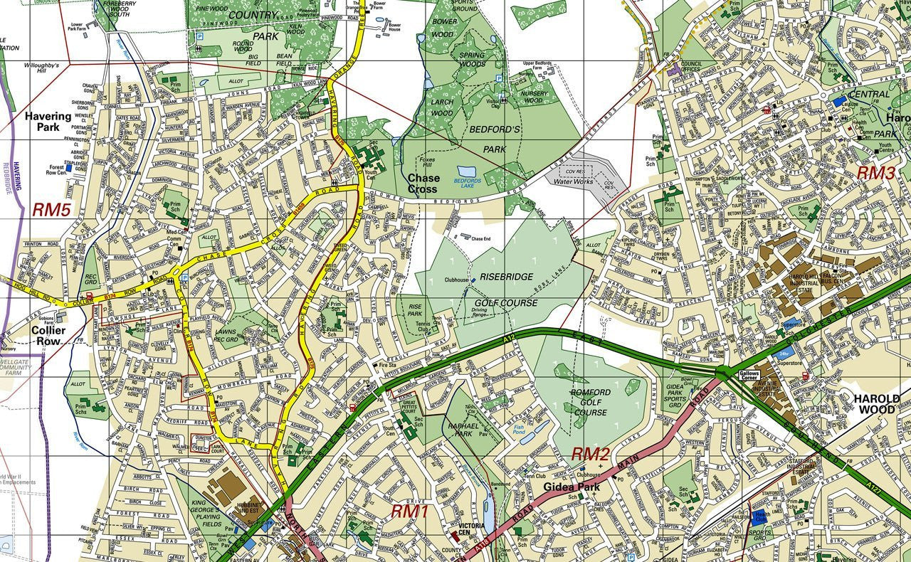 Havering London Borough Map – Tiger Moon