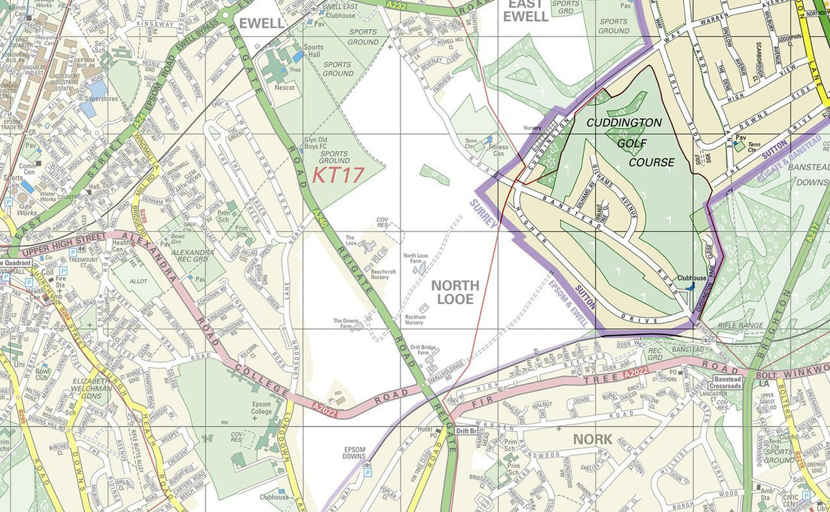 Sutton Postcode Sutton London Borough Map – Tiger Moon