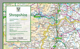 map of Shropshire, a county in England, UK. This map covers the county town of Shrewsbury and: Telford Wellington Dawley Madeley Oswestry Bridgnorth Ludlow Whitchurch Newport Market Drayton