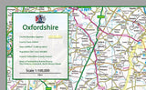 Oxfordshire, a county in England, UK. This map covers the City of Oxford and towns: Banbury Bicester Kidlington Chipping Norton Carterton Witney Thame Chinnor Abingdon-on-Thames Wantage Didcot Wallingford Henley-on-Thames and the Districts of: Oxford Cherwell Vale of White Horse West Oxfordshire South Oxfordshire