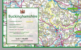 map of Buckinghamshire, a ceremonial county in England, UK.  This map covers the towns      Milton Keynes     Buckingham     High Wycombe     Amersham     Aylesbury     Chesham     Chalfonts     Aylesbury     Marlow     Princes Risborough     Olney     Towcester     Newport Pagnall
