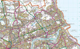 Newcastle Tyne and Wear County Map
