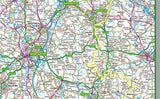 map of Worcestershire, a county in England, UK.  This map covers the cathedral city of Worcester and the towns:      Kidderminster     Bromsgrove     Redditch     Malvern     Bewdley     Evesham     Droitwich Spa     Pershore     Tenbury Wells     Stourport-on-Severn     Upton-upon-Severn