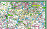 map of Worcestershire, a county in England, UK.  This map covers the cathedral city of Worcester and the towns:      Kidderminster     Bromsgrove     Redditch     Malvern     Bewdley     Evesham     Droitwich Spa     Pershore     Tenbury Wells     Stourport-on-Severn     Upton-upon-Severn