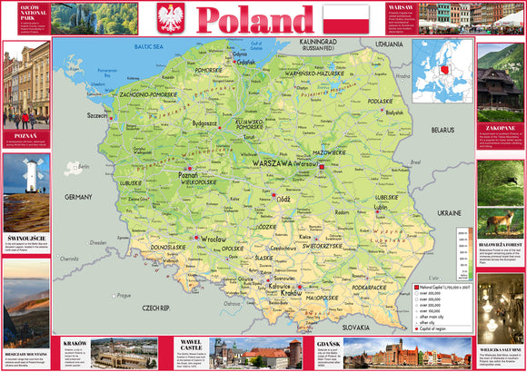 Illustrated Map of Poland