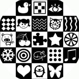 Black & White Sensory Tuff Tray Mat