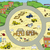 This Building Site Mat is ideal for use with our Tiger Play Tray. It's perfect for individual or small group play.      Can be used with character toys and vehicles for imaginative play or for messy play.