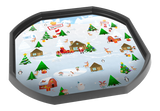 North Pole Christmas Scene Mini Tuff Tray Mat Insert