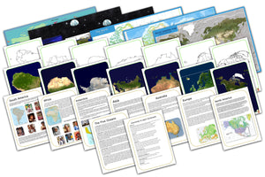 Continents and Oceans Display & Teaching Pack