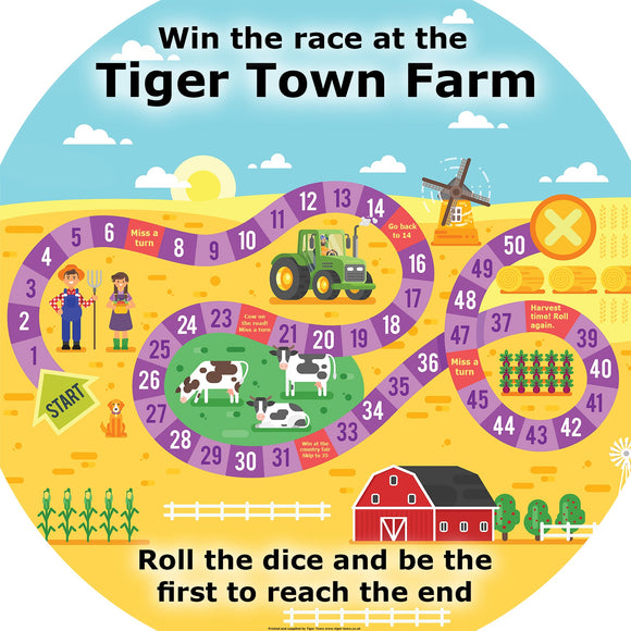 Tiger Town 'Farmyard Race' Game -Mini Tuff Tray Insert