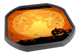This Halloween Pumpkin Tuff tray mat insert is great for any Halloween party, can be used to carve and decorate pumpkins, wipe clean, keeps all the pumpkin seeds and flesh from getting on your floor. It can be used with Halloween slime for interactive and spooky Halloween play. Ideal for creative play and to stir the imagination at Halloween and bonfire night.  Printed onto a high quality, durable vinyl material.  86cm x 86cm (approx )  Designed to fit in the Tuff Tray or the Tuff Spot.