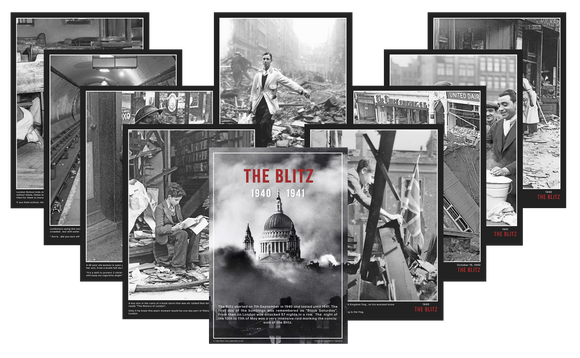 The Blitz - Set of 11 posters - A3