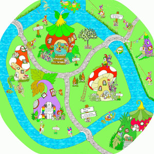 The Pear Tree Fantasy Island mat is ideal for use with a Tuff Tray. Spot and name the mythical creatures who live in the mushroom houses and add your own unicorns, fairies and elves for more fun! Designed to fit in the Tuff Tray or the Tuff Spot.