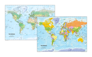 The World Map Set - Physical and Political