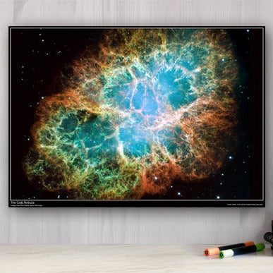 The Crab Nebula - A2 Laminated Poster - NASA Hubble Images