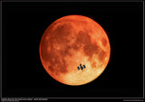 Total Lunar Eclipse - A2 Laminated Poster - NASA Hubble Images