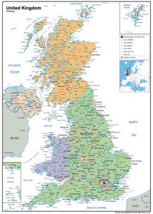 United Kingdom Political Map