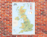 United Kingdom of Great Britain and Northern Ireland Map Mounted Board