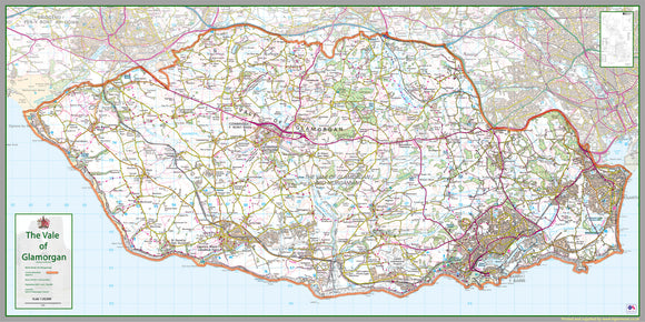 Vale of Glamorgan County Map