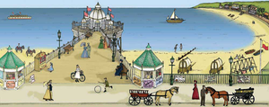 Victorian Seaside Backdrop