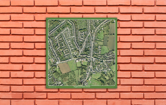 Your School Area - Aerial Photography - Mounted Board. 50 x 50cm