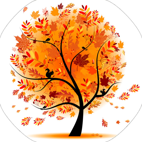 Autumn Tree Illustration Tuff Tray Insert