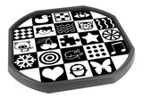 Black & White Sensory Mini Tuff Tray Mat