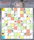 A twist on snakes and ladders, roll the dice and discover the different characters on this pirate fantasy game. This game stirs the imagination of children and encourages numeracy and literacy whilst fun for the whole family.  A pirate themed board game based on the classic snakes and ladders.