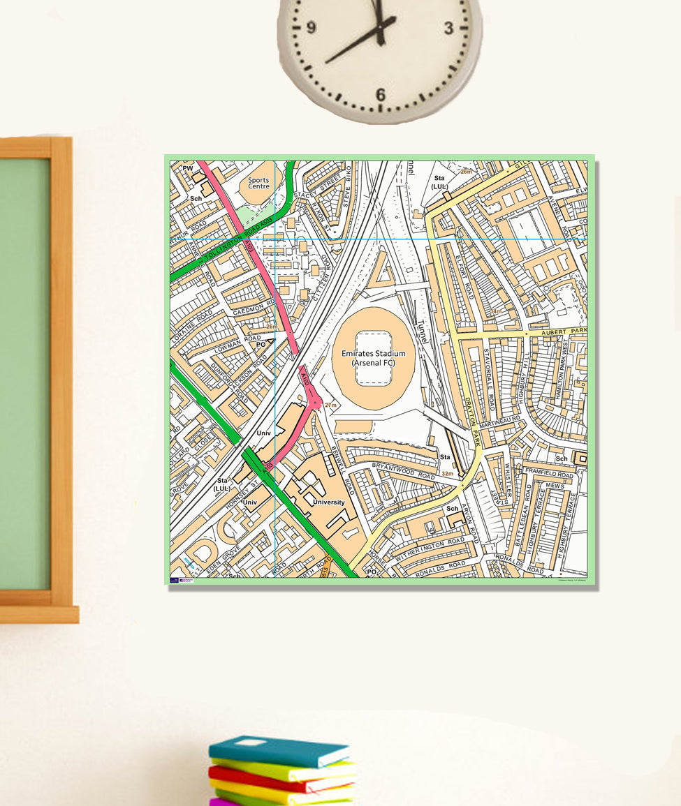 Postcode Centred - Local Area Study Map - 21st Century Current Mapping ...