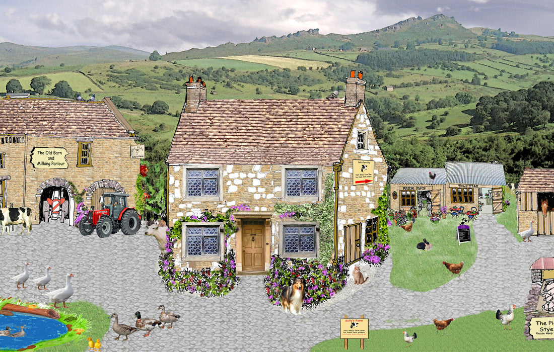 Sally's Farmyard Backdrop – Tiger Moon