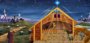 Traditional Nativity Backdrop