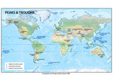 World Map - Physical - Paper Laminated - A0