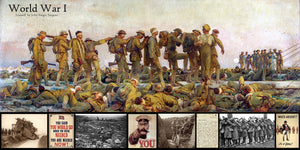World war 1 'gassed' backdrop 240 x 120cm