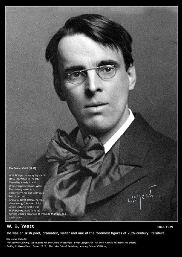 W.B. Yeats Poster A2