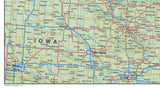 Wisconsin and Michigan USA map