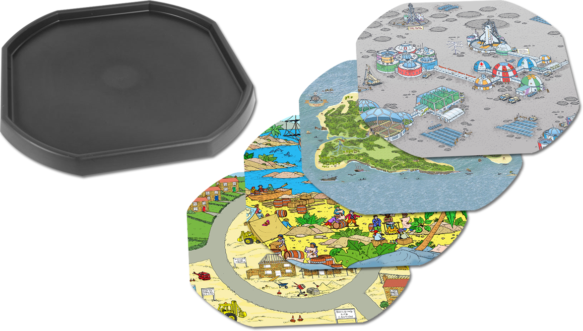 Tuff Inserts Tuff Tray Bundle – Tuff Tray & Four Mat Inserts – Tiger Moon