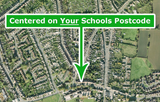 Your School Area - Aerial Photography - Vinyl. 50 x 50cm